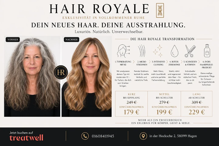 Hair-Royal, exclusivität in vollkommener Ruhe