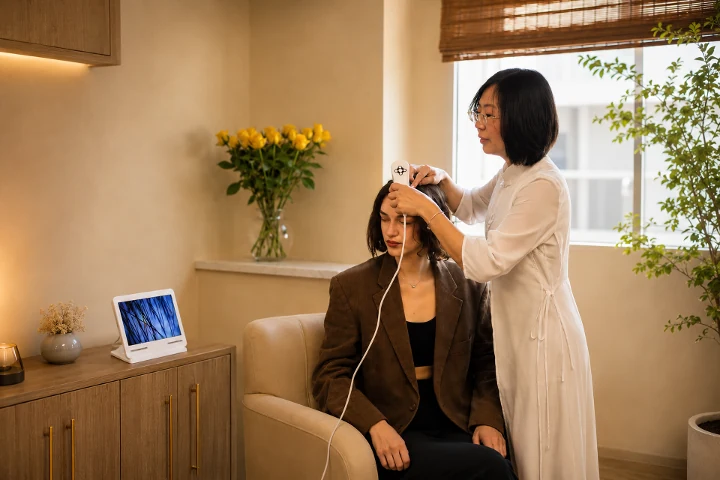LingQi TCM Head Spa München – Kopfhaut-Management & Stress Regulation